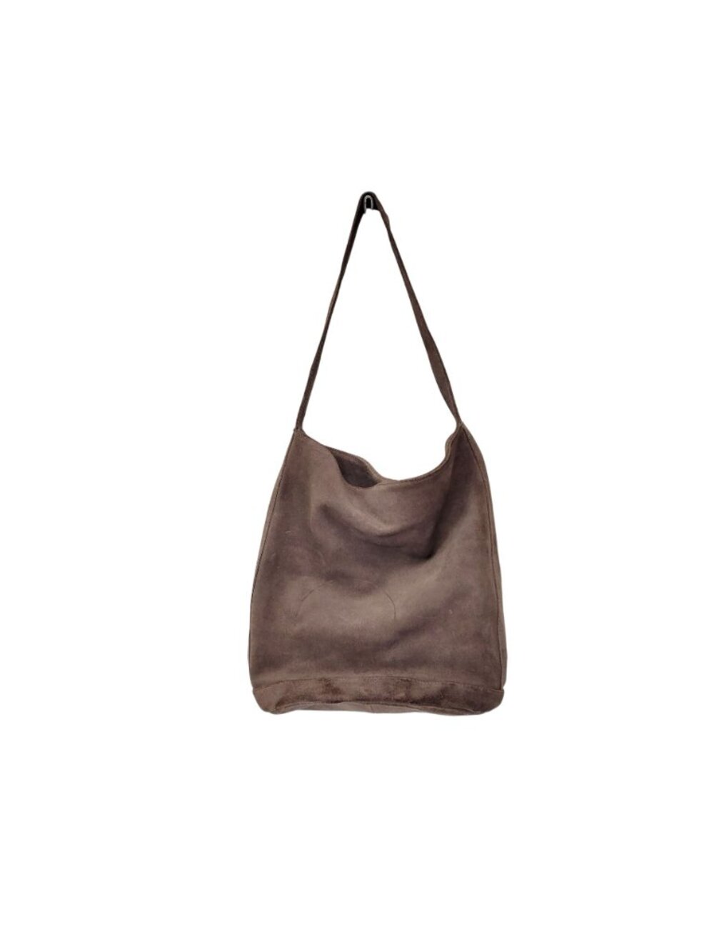 Kimchi Blue Brown Suede Hobo Shoulder Bag With Inner Zip Pocket - Picture 3 of 8